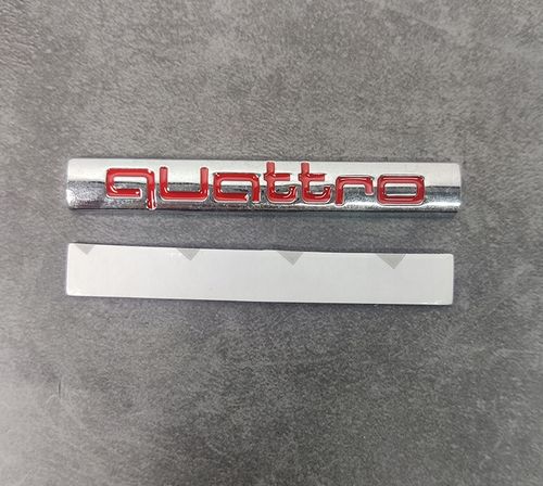 Emblemat Znaczek Napis Logo Quattro Audi Q3 Lifting Naklejka na Samochód 3D na Arena.pl