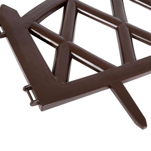 Płotek ogrodowy brązowy 50x30 cm 6 szt. na Arena.pl