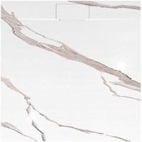 BRODZIK KOMPOZYTOWY BIAŁY 90x90 cm BRODZIK KAMIENNY REA BAZALT CARRARA