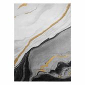 RUG/LU/ESTEMA/MARBLE/BLACK+GOLD/160x220
