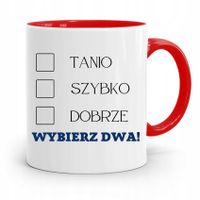 Dla Pracownika Kubek Czerwony Tanio Szybko Dobrze Z Nadrukiem Ze Zdjęciem