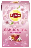 Japońska czarna herbata Sakura z kwiatem wiśni 15 saszetek (24g) - Lipton