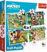 puzzle 4w1 fajny dzień mickiego 34604