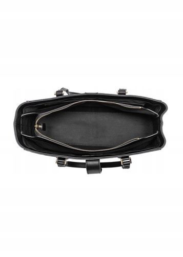 OCHNIK Czarna torebka damska z monogramem TOREC-0831A-98(Z25) na Arena.pl