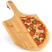 Łopata do Pizzy Chleba Wypieków Szufla Taca Okrągła Drewniana Bambusowa