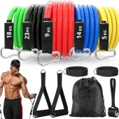 ZESTAW 5 GUM OPOROWYCH DO ĆWICZEŃ WORKOUT BANDS FITNESS WYSOKA JAKOŚĆ GUMY