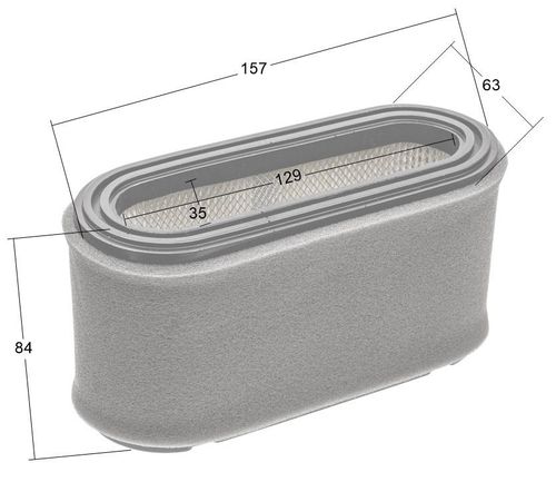 Filtr powietrza Loncin kpl. z gąbką 1P88F 1P90F 1P92F CZĘŚĆ ORYGINALNA 180100064-0001 na Arena.pl