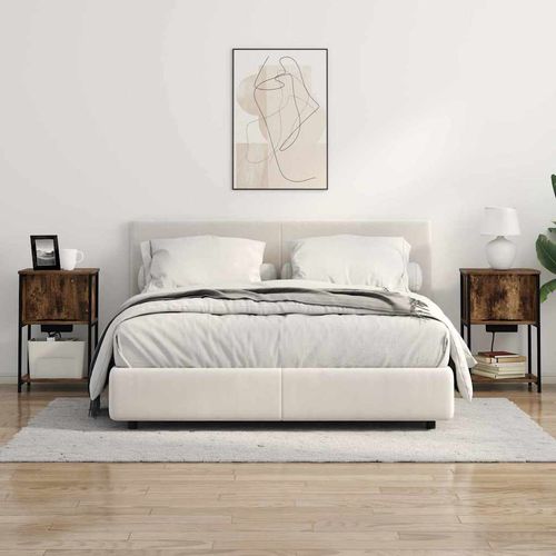 Szafka Nocna 2 pcs Wędzony dąb 38 x 31 x 61 cm na Arena.pl