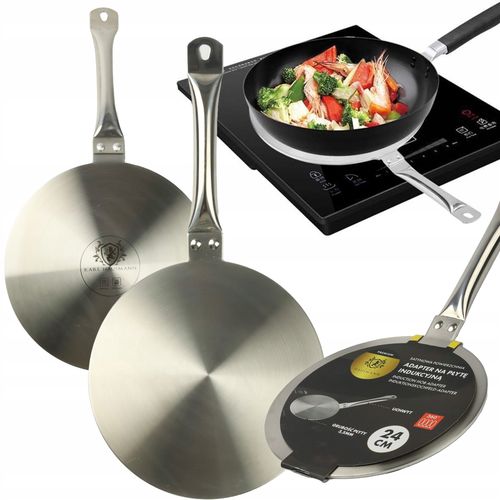 ADAPTER NA KUCHENKĘ INDUKCYJNĄ PODKŁADKA OCHRONNA NACZYŃ STALOWYCH 24 CM na Arena.pl