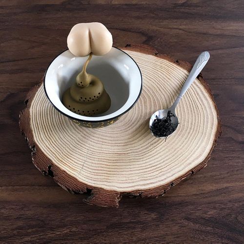 Zaparzacz do herbaty - tyłek robiący kupę (Brązowy) na Arena.pl