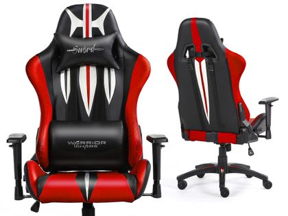 SWORD RED Fotel gamingowy Warrior Chairs