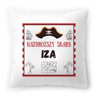 Poduszka Biała 40X40 Cm Dla Izy Córki Dziecka Z Nadrukiem Ze Zdjęciem