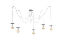 Lampa wisząca 5xE27 SATURN GREY