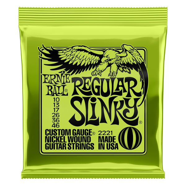 Struny do gitary elektrycznej Ernie Ball 2221 Regular Slinky Nickel 10-46 zdjęcie 1