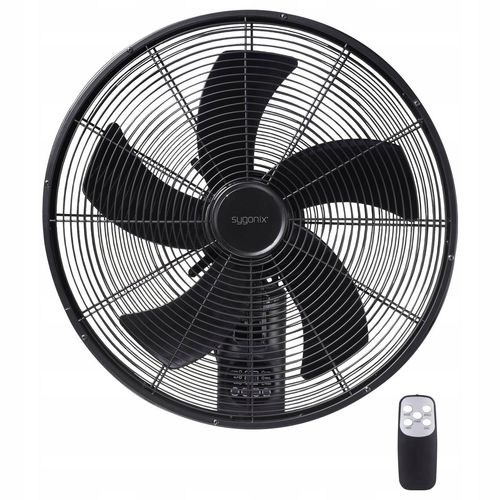 Wentylator ścienny 40cm OSCYLACJA timer PILOT 3 prędkości Sygonix na Arena.pl