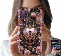 ETUI DO MOTOROLA MOTO G10 / G30 - KOBIECE, MODNE WZORY, KŁÓDKA SERCE RÓŻA