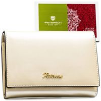 portfel damski średnich rozmiarów w kolorze beżowym mieszczący dowód