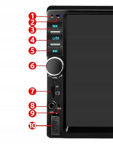 RADIO 2DIN EKRAN 7 USB SAMOCHODOWE SD MP3 BT na Arena.pl