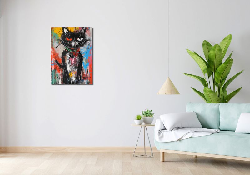 Obraz 50x70cm Gburowaty Kiciak zdjęcie 2