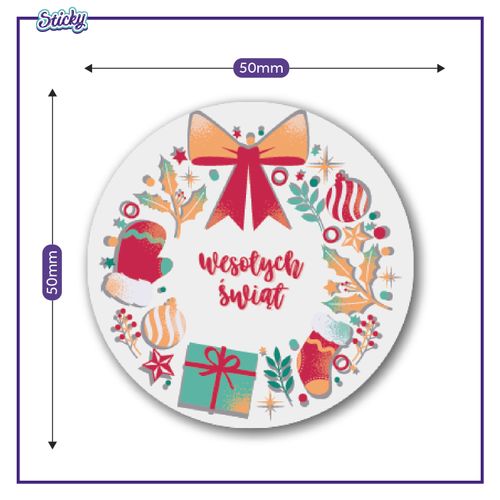 Naklejki Świąteczne na Święta Ozdoby Prezenty Samoprzylepne na Arena.pl