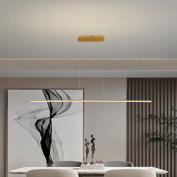 Lampa wisząca MONAKO LED długa nad stół nowoczesna 120cm 20W Wobako zdjęcie 7