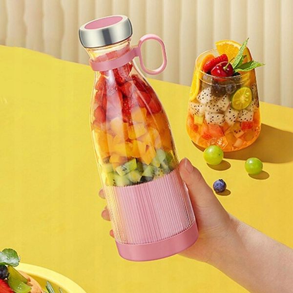 BLENDER PRZENOŚNY MIKSER SHAKER Turystyczny BEZPRZEWODOWY 3 w1 USB Juice zdjęcie 5