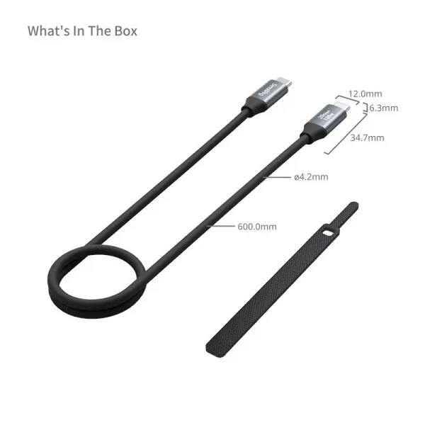 Smallrig 4788 Kabel danych USB-C (prosty) do USB-C (prosty) 35 cm zdjęcie 2