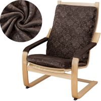 POKROWIEC NA FOTEL FINKA WELUR PREMIUM BRĄZOWY