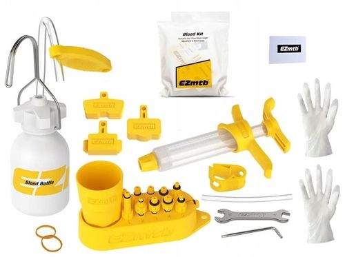 MEGA ZESTAW DO ODPOWIETRZANIA HAMULCÓW SHIMANO TEKTRO 2022 L-P + OLEJ 1 SZT na Arena.pl