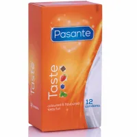 pasante taste zestaw 12 prezerwatyw smakowych mix kolorow i aromatow