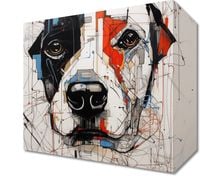 Obraz 20x20cm Przyrysowany Psiak