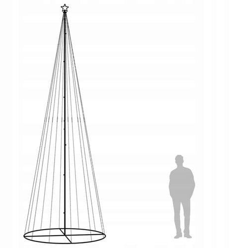 ZEWNĘTRZNA CHOINKA LAMPKI LED DEKORACJA Świąteczna Ozdoba 732 LED 160x500cm na Arena.pl