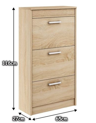 szafka na buty ALASKA 13 SONOMA do przedpokoju wysoka do ściany na Arena.pl