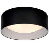 Plafon LAMPA sufitowa VERO 30444202 Kaspa metalowa OPRAWA okrągła czarna
