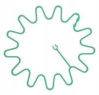 OBEJMA DO ROŚLIN FI 6 ZIELONA 50 SZT.