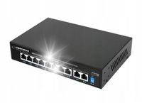 SWITCH PoE 8xPOE 2xUplink RJ45 10/100/1000Mbps 120W EXTEND 300M + DO KAMER