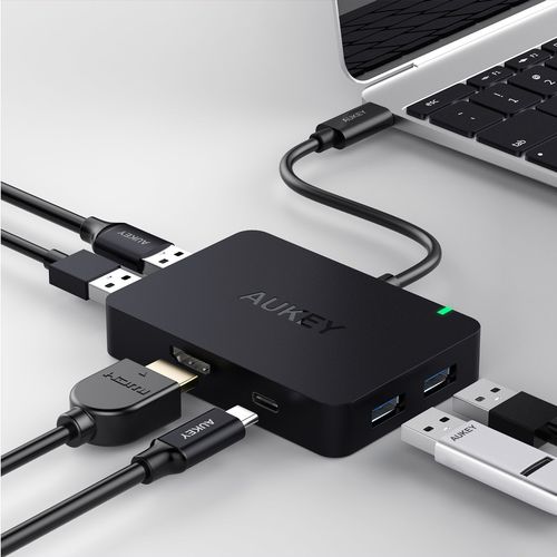AUKEY CB-C58 HUB USB-C PC | 4k HDMI | 4xUSB 3.0 na Arena.pl