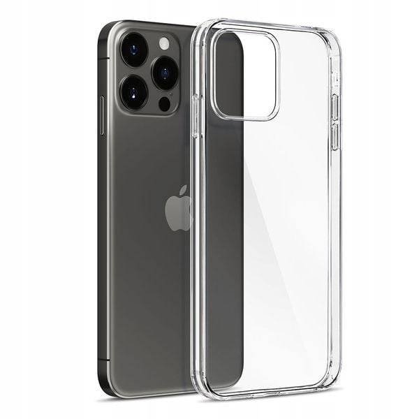 Silikonowe etui na Apple iPhone 15 Pro - 3mk Clear Case zdjęcie 4