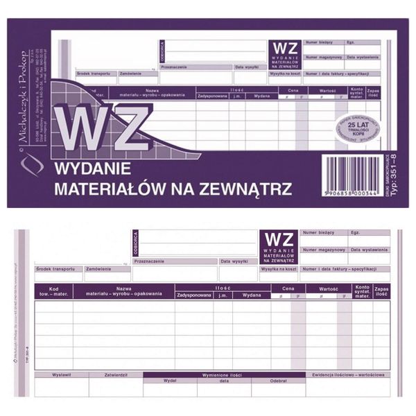 DRUK 351-8 WZ zdjęcie 1