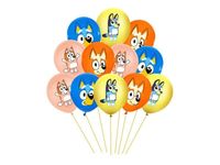 Zestaw balonów "Bluey", 12 cali, 12 szt. [balony na hel]