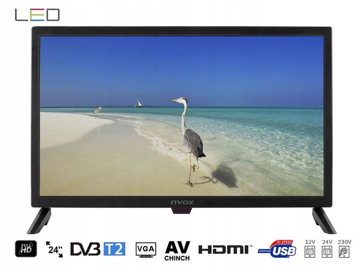 Telewizor SMART Android FHD 24 cale WiFi BT DVBT2 VGA HDMI USB 230V 12V 24V zdjęcie 5