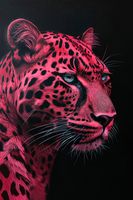 Plakat 20x30cm Szkarłatny Jaguar