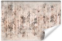 Fototapeta Do Salonu BAMBUS Liście Beton Abstrakcja Mur 90cm x 60cm