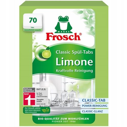 Frosch Limonkowe Tabletki do Zmywarek Classic 70 szt. na Arena.pl