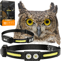 Latarka czołowa LED Lampka czołówka Wodoodporna na czoło Głowę COB 540LM