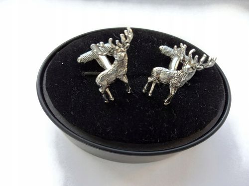 Srebrne spinki do mankietów koszuli EXC Jeleń Daniel dla Myśliwego Leśnika na Arena.pl