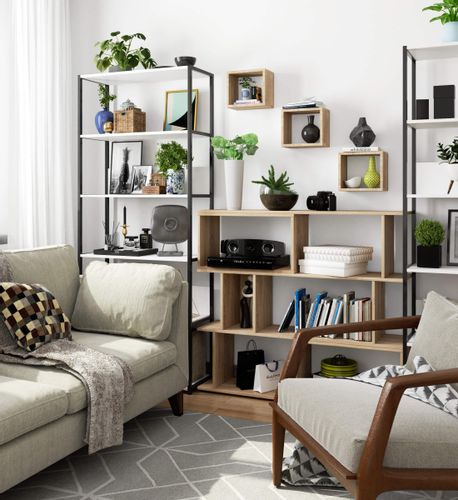 Półka ścienna K 25x25 cm komplet 3 szt. dąb sonoma na Arena.pl