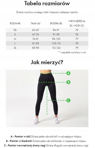 Legginsy wysoki stan czarne S Carpatree na Arena.pl