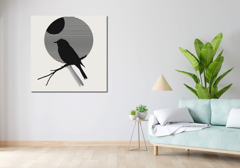 Obraz 100x100cm Kontrast Smukłości zdjęcie 2