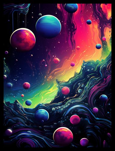 Plakat 30x40cm Kalejdoskop Galaktyk na Arena.pl
